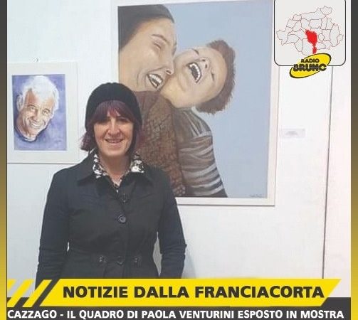 Cazzago – Il quadro di Paola Venturini esposto in Mostra all’AAB. L’artista del Gruppo Pasini colpisce a “Il sorriso”