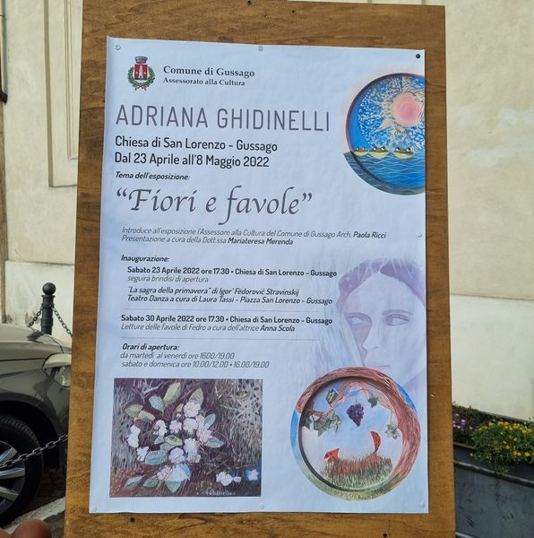 “Fiori e Favole”, Adriana Ghidinelli in mostra presso la Chiesa di San Lorenzo di Gussago