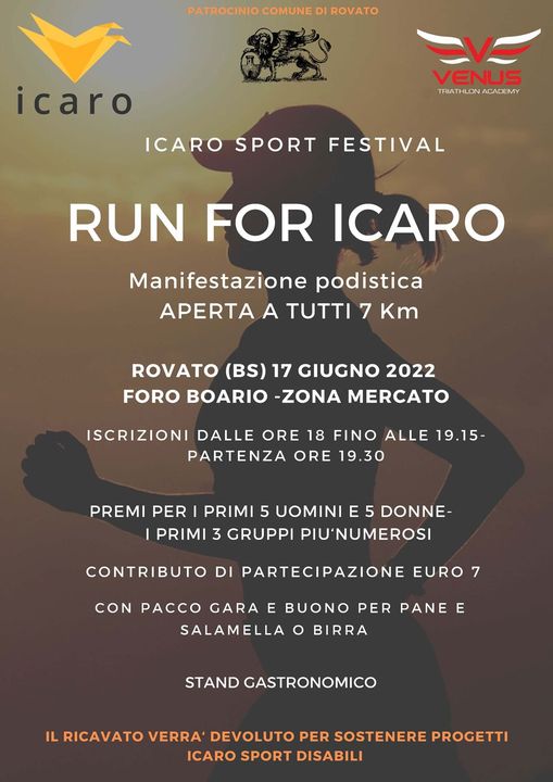 “Run for Icaro” a Rovato