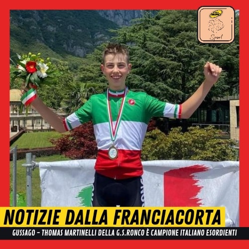 Gussago: Thomas Martinelli della G.S. Ronco è campione italiano Esordienti