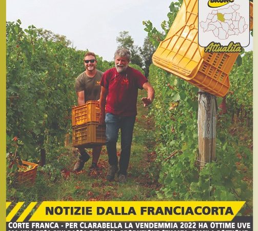 Corte Franca – Per Clarabella la vendemmia 2022 ha ottime uve ma una resa più bassa del 10%