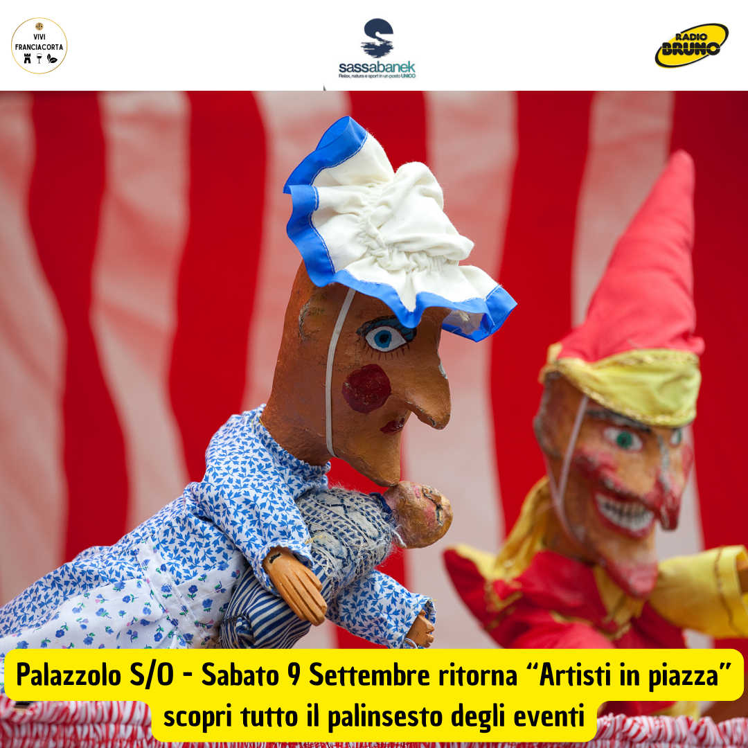 A Palazzolo S/O ritorna “Artisti in piazza”, Sabato 9 Settembre dalle 16.30 tanti eventi per tutti.