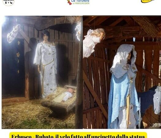 Erbusco – Trafugato dalla statua della Madonna del presepe il velo fatto all’uncinetto