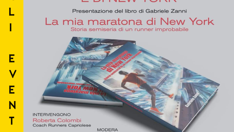Capriolo – Il 24 febbraio Gabriele Zanni presenta il suo libro “La mia maratona di New York”